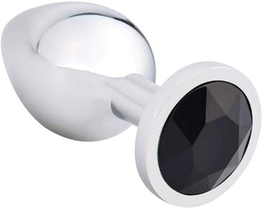 Scandals Metal Butt Plug with Crystal - Temperature Responsive Aluminium Plug